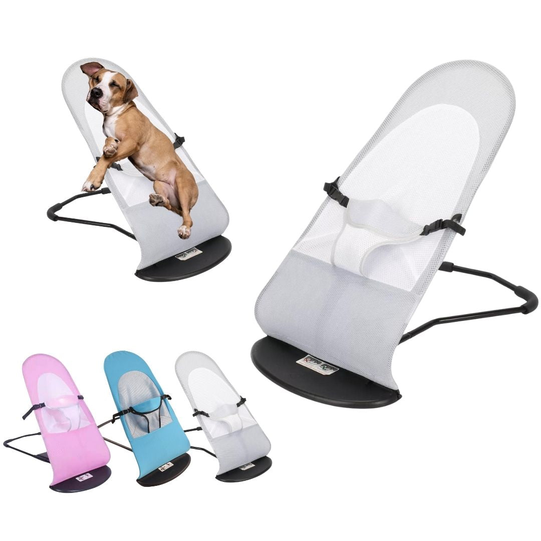 Pet chair with washable cushion for small pets (grey)