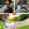 Load image into Gallery viewer, Portable Dog Water Bottle, Foldable Dog Water Dispenser Leak Proof & Food Grade Plastic Dog For Outdoor Travel hiking walking - Bee N Buu