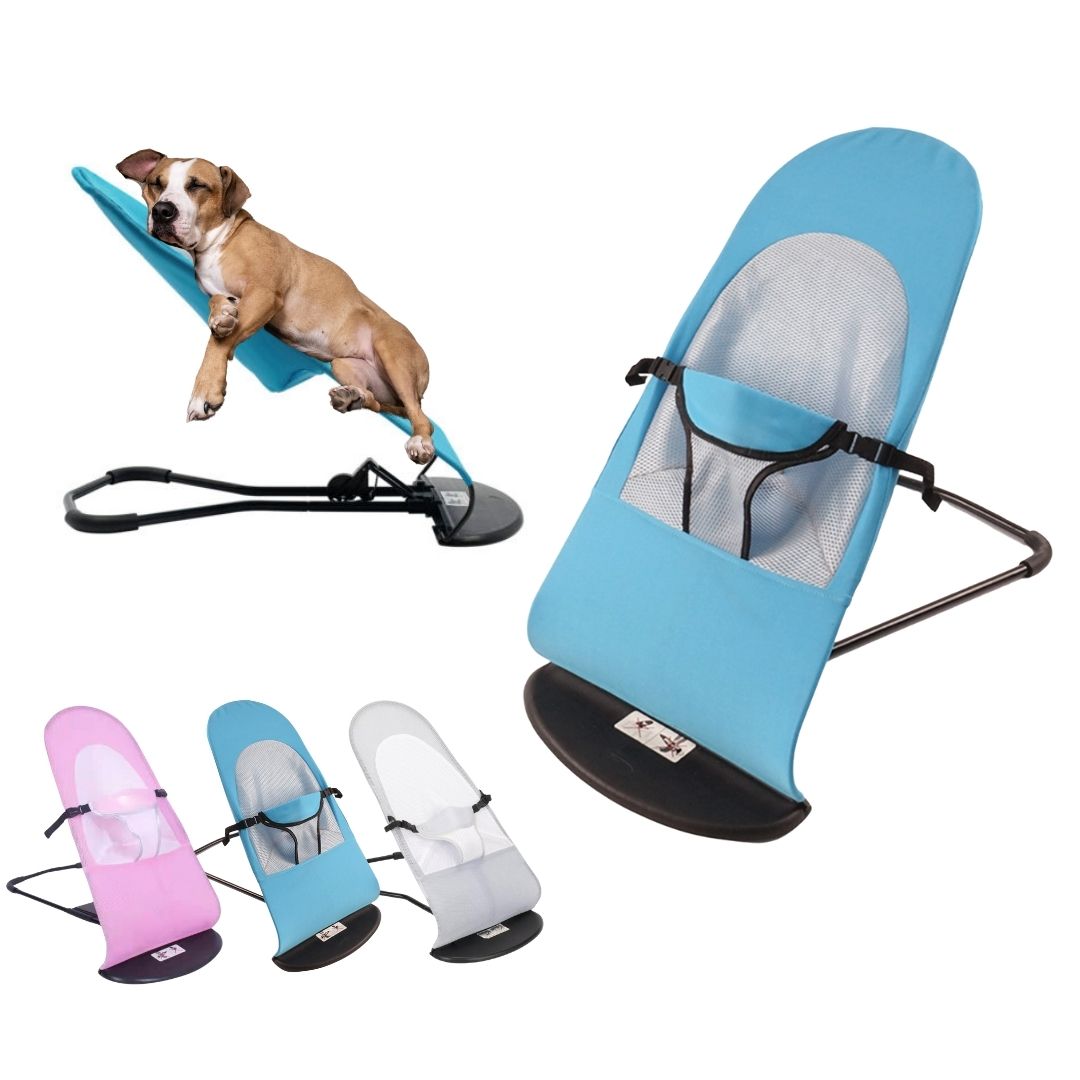 Portable Pet Rocking Bed – Cozy Dog & Cat Chair | Bee N Buu