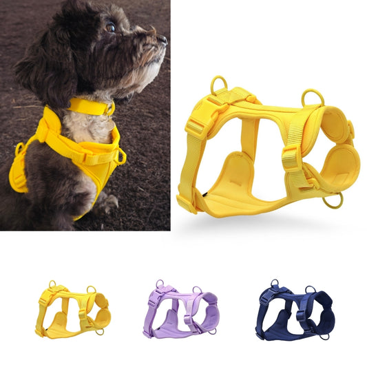 Comfortable padded harness for dogs – Bee N Buu (Yellow)