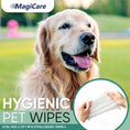 Load image into Gallery viewer, Pet Wipes [100 count] for Dogs and Cats  Grooming Wipes - for Cleaning Paws, face, Ears and Butt - Unscented Deodorizing Pet Wipes for Dogs with Sensitive Skin - Made in USA
