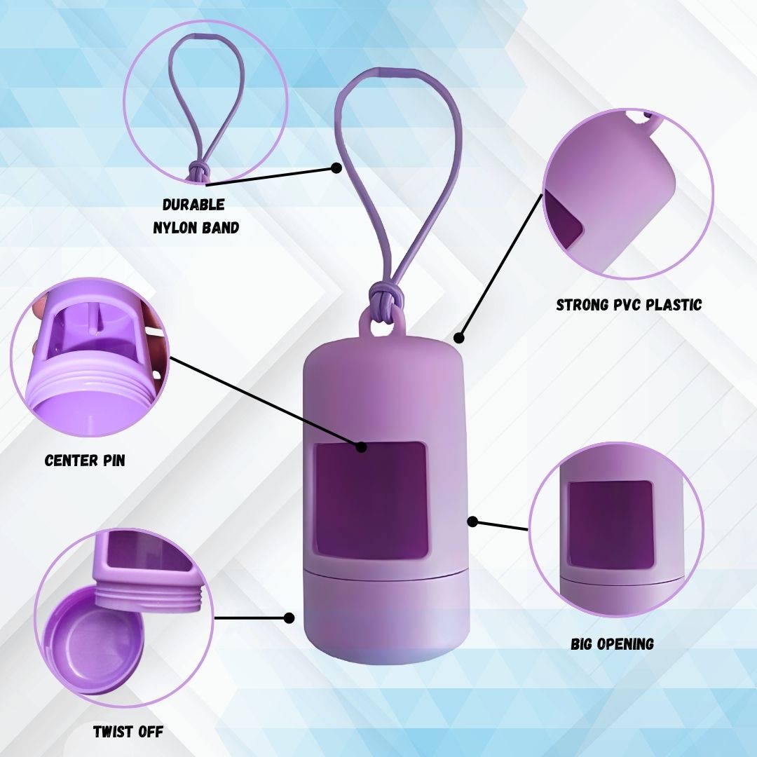 Poop bag holder (Purple)