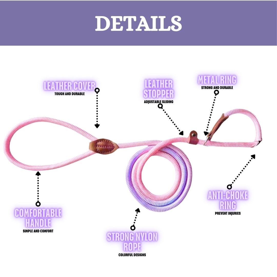 Slip lead (Pink and Purple)(S)