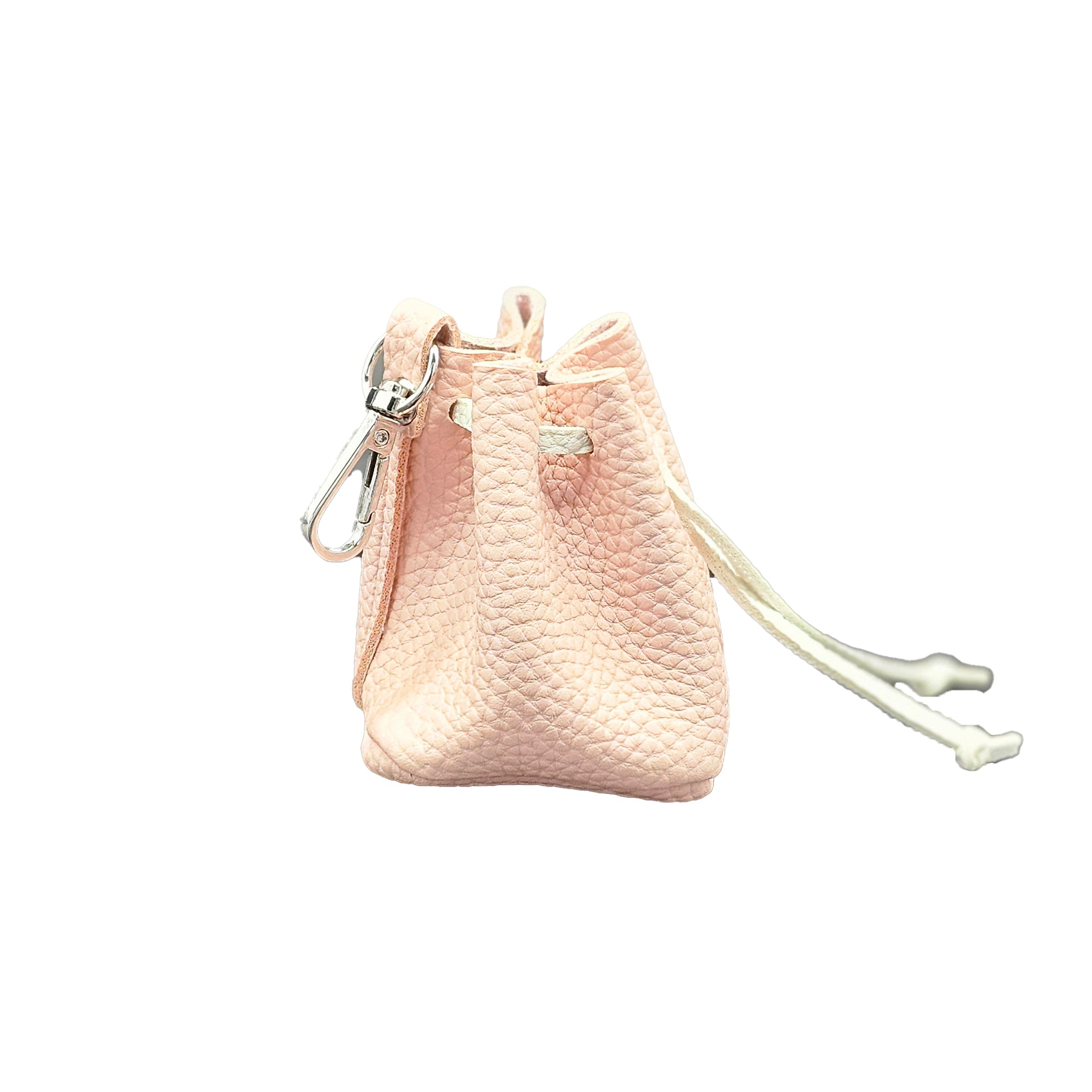 Leather Poop Bag Holder - Bee N Buu(Pink)